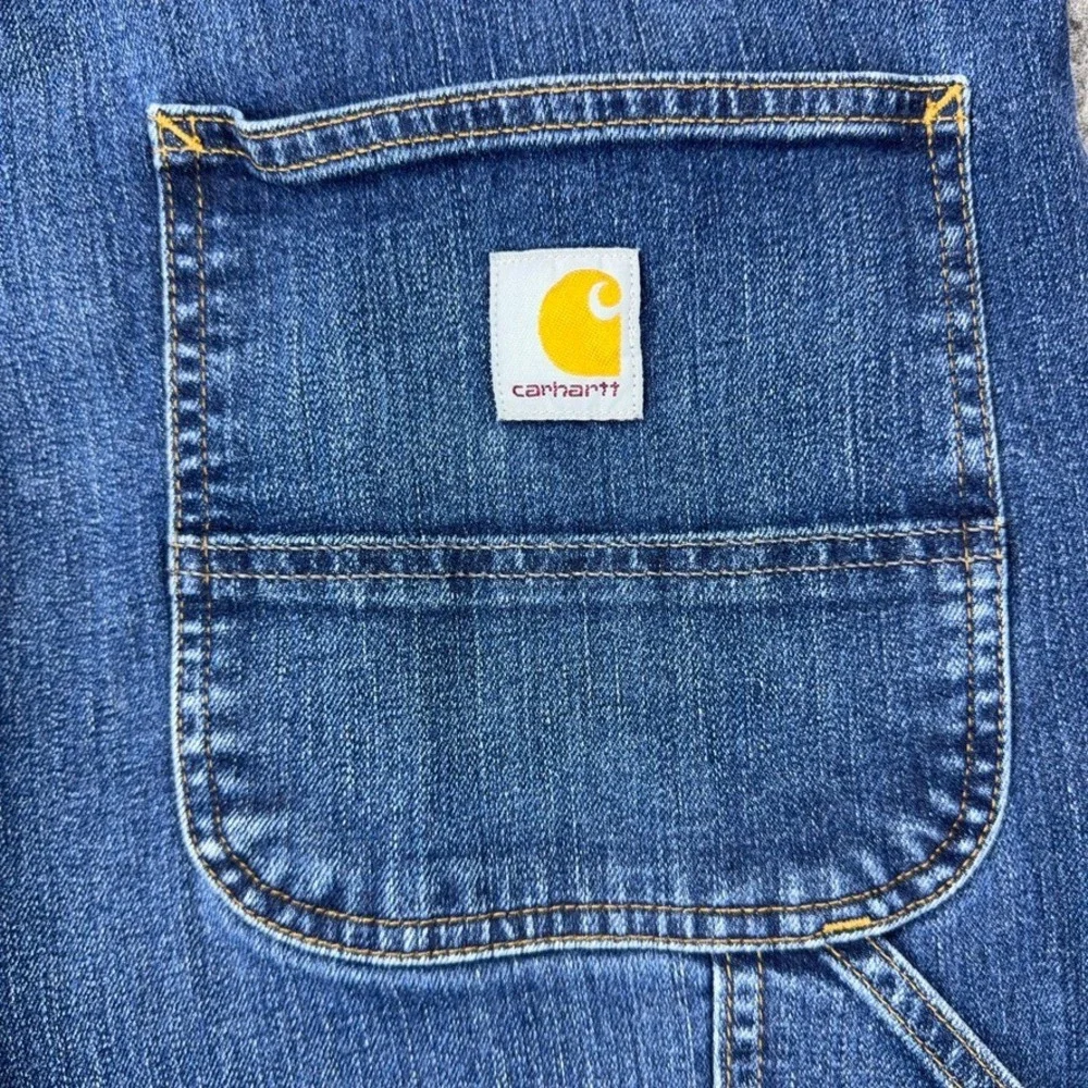 Carhartt Jeans Mens 42x32 Blue Rugged Flex Relaxed Fit Utility Carpenter Work